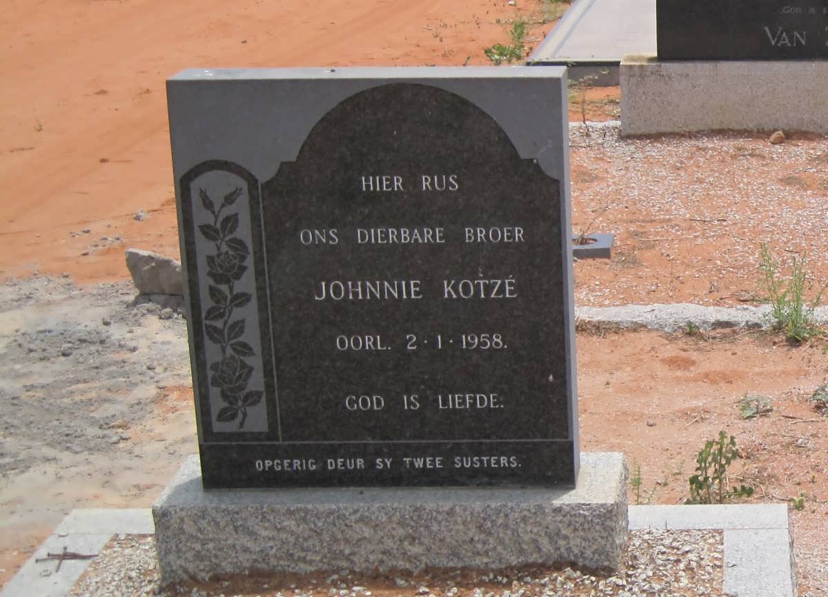 KOTZÉ Johnnie -1958