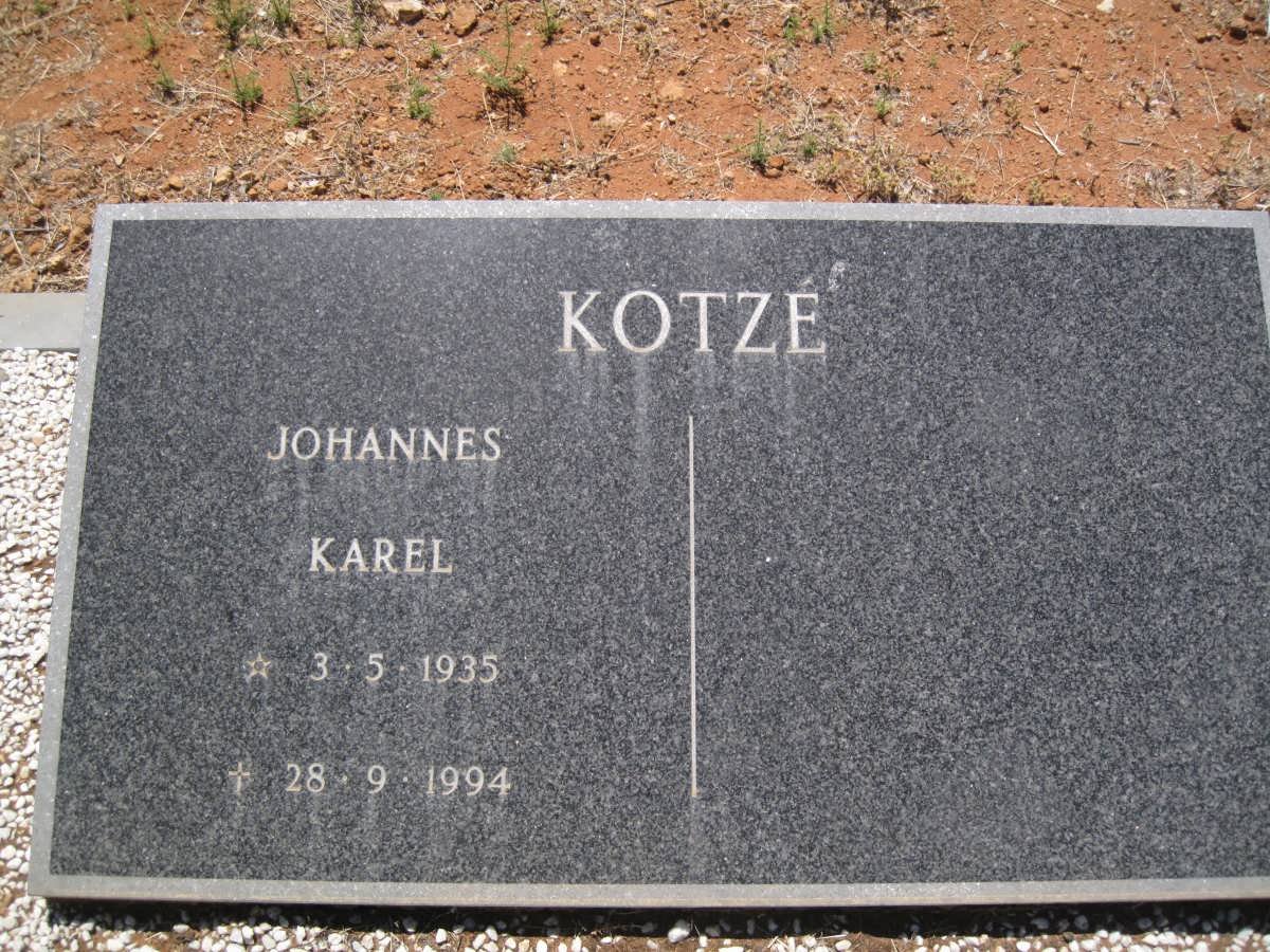 KOTZÉ Johannes Karel 1935-1994