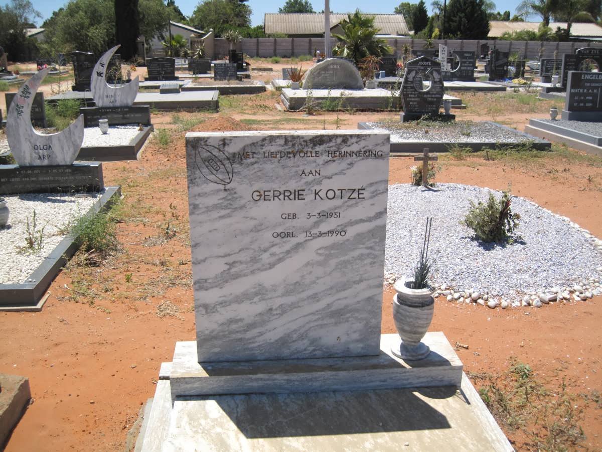 KOTZE Gerrie 1951-1990