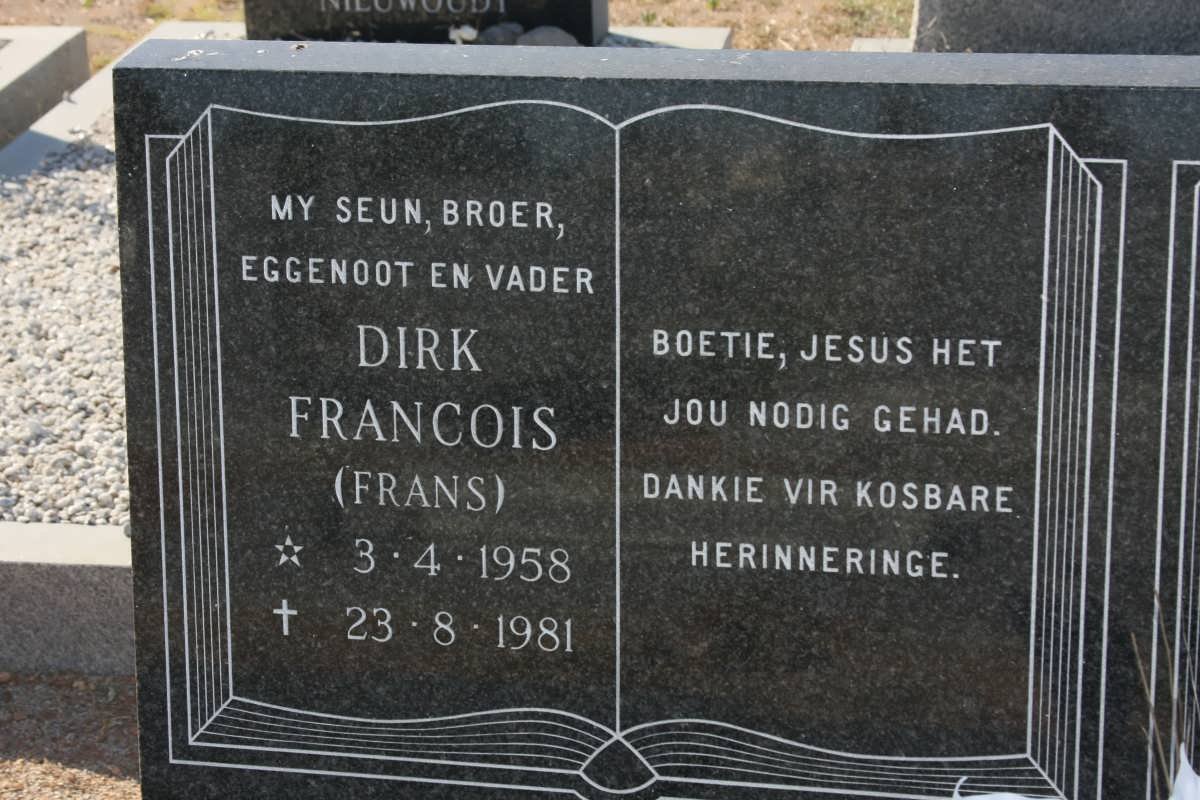 KOTZE Dirk Francois 1958-1981