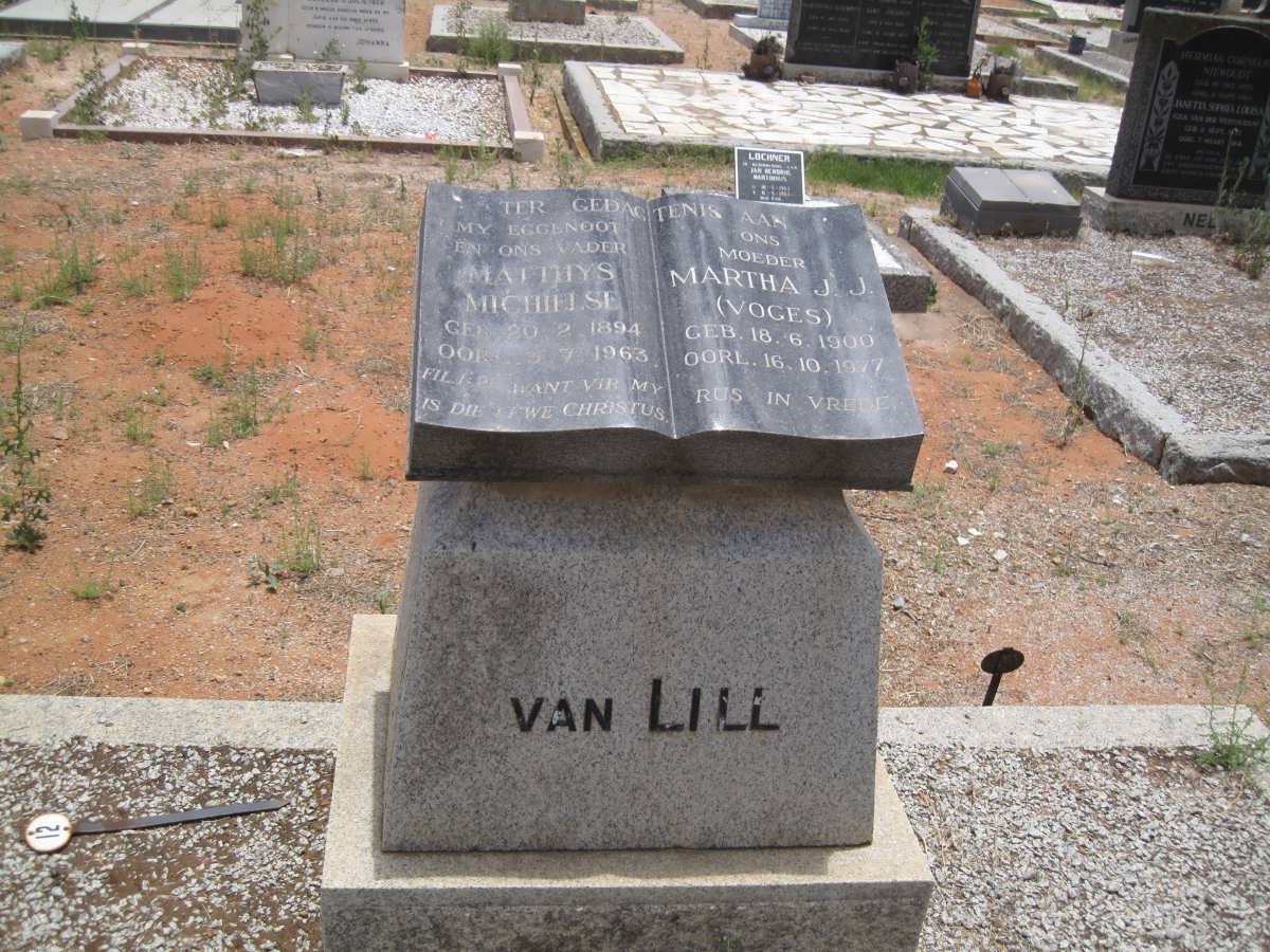 LILL Matthys Michielse, van 1894-1963 &amp; Martha J.J. VOGES 1900-1977