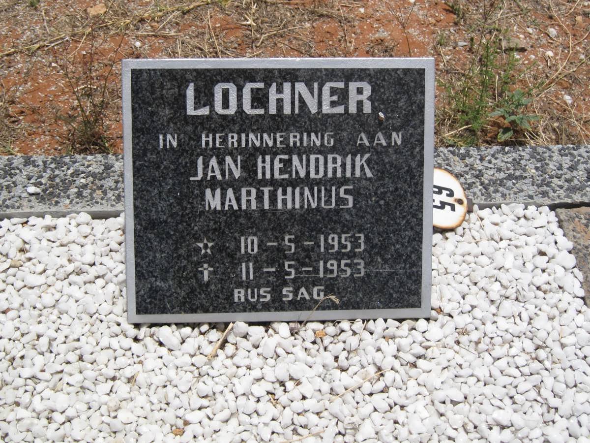 LOCHNER Jan Hendrik Marthinus 1953-1953