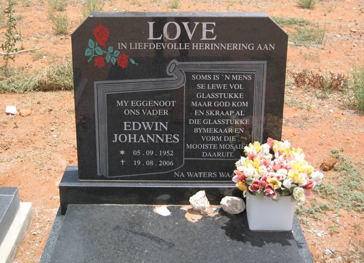 LOVE Edwin Johannes 1952-2006