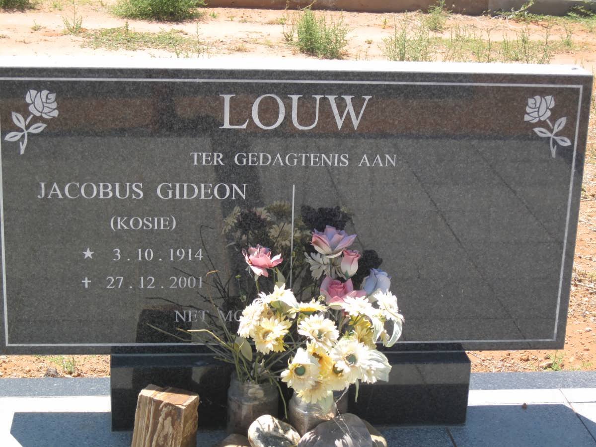 LOUW Jacobus Gideon 1914-2001
