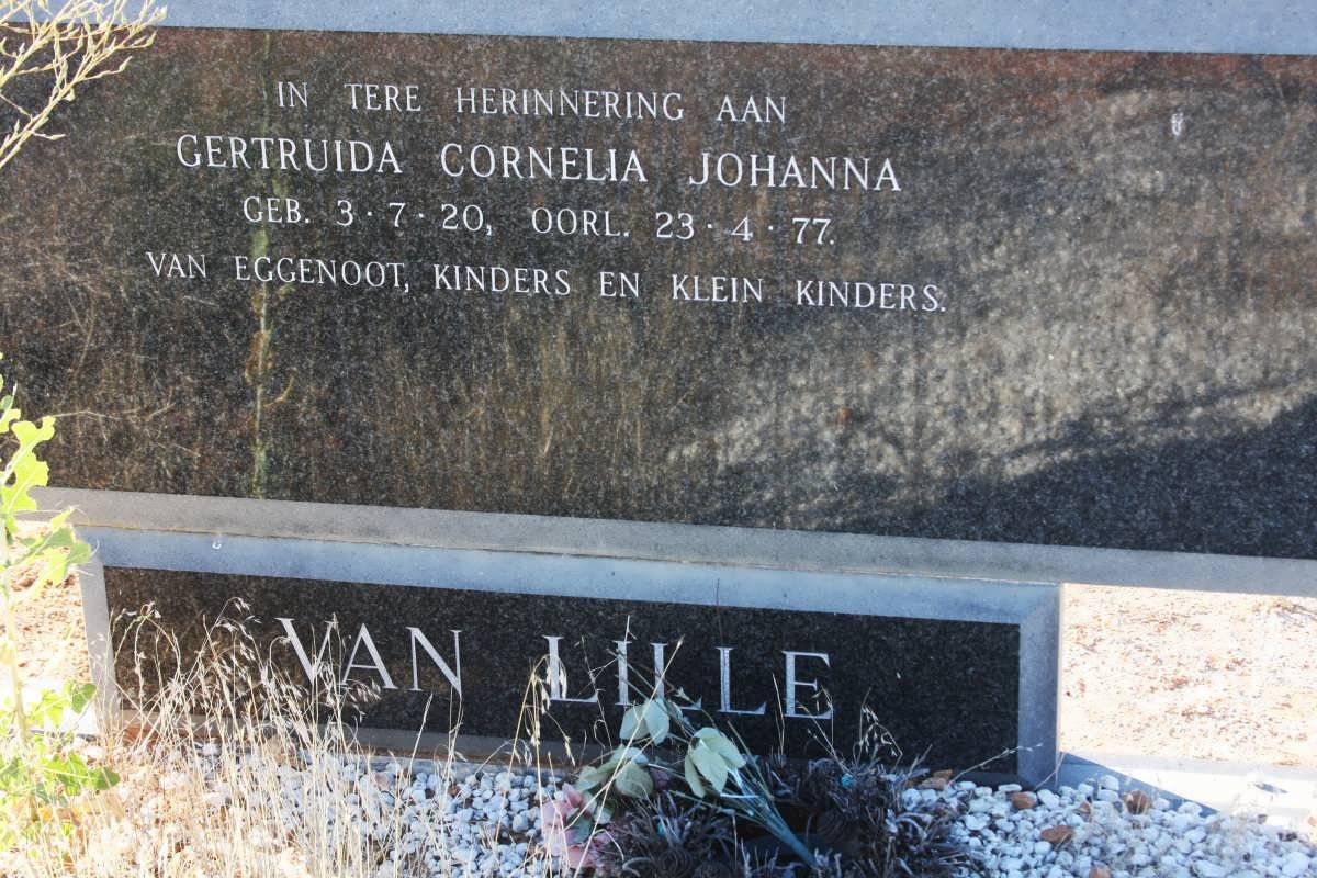 LILLE Gertruida Cornelia Johanna, van 1920-1977