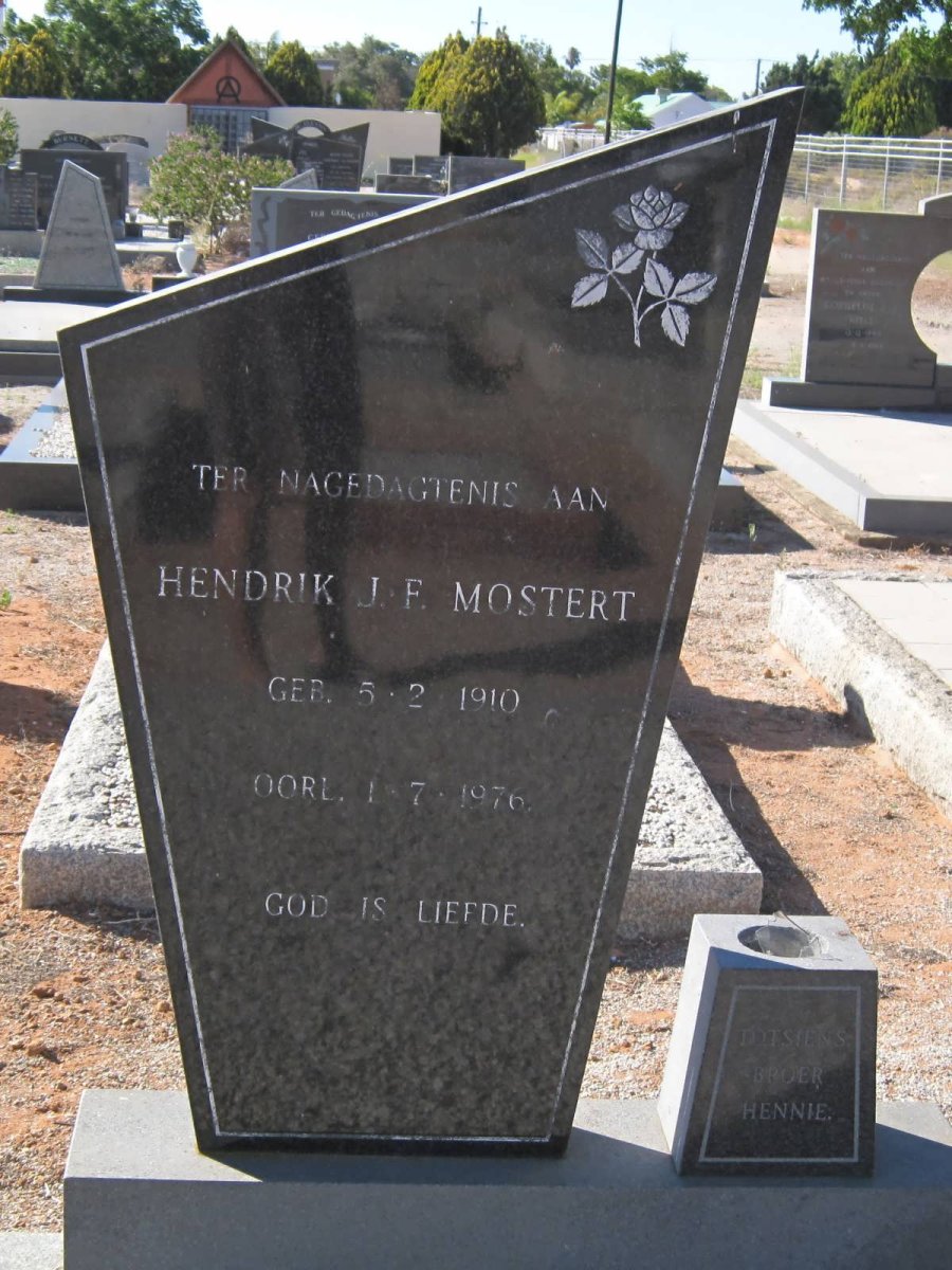 MOSTERT Hendrik J.F. 1910-1976