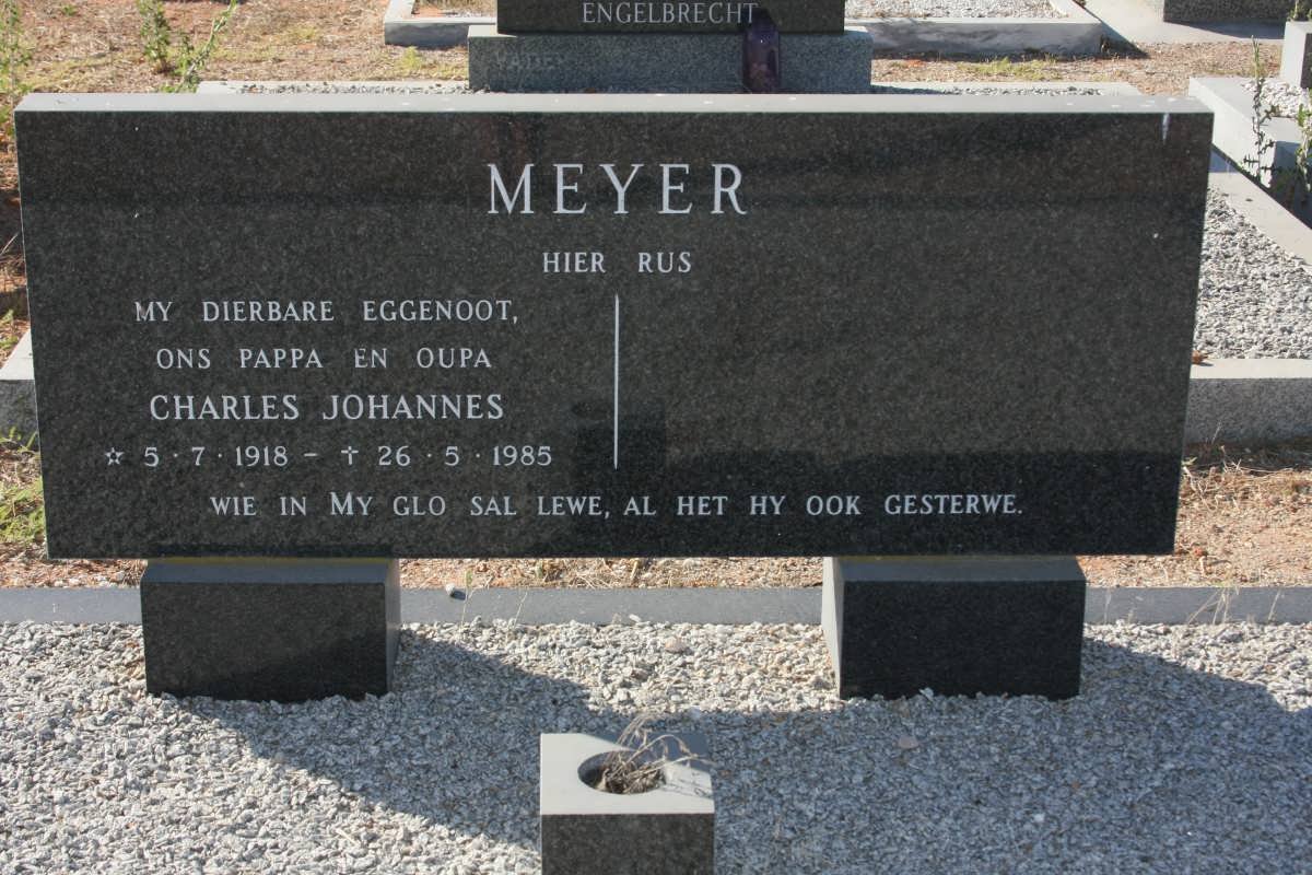 MEYER Charles Johannes 1918-1985