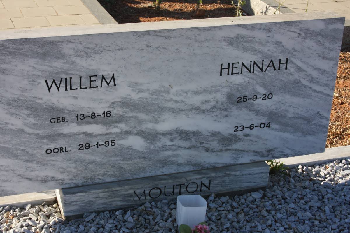 MOUTON Willem 1916-1995 &amp; Hennah 1920-2004