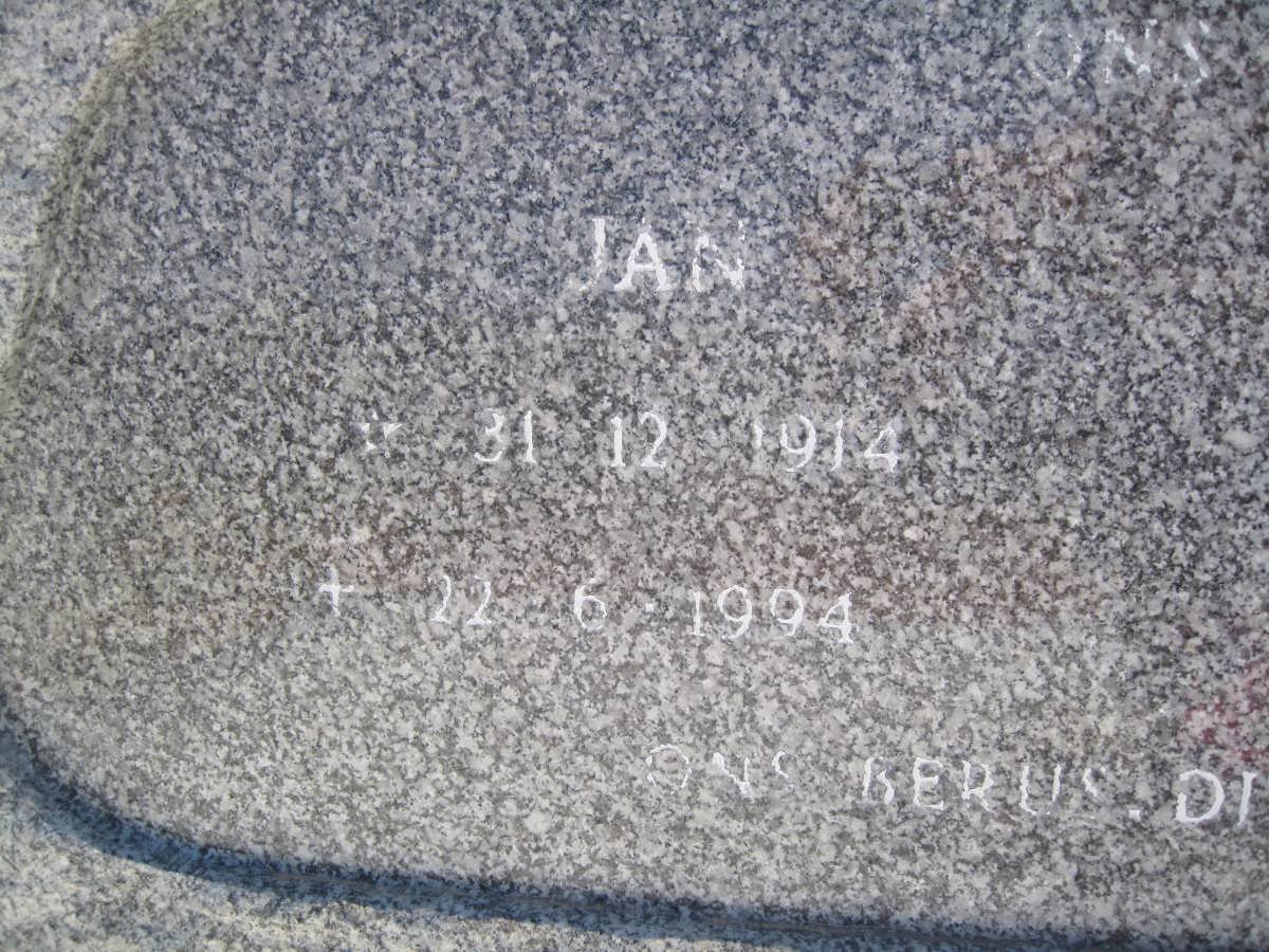 MERWE Jan, van der 1914-1994
