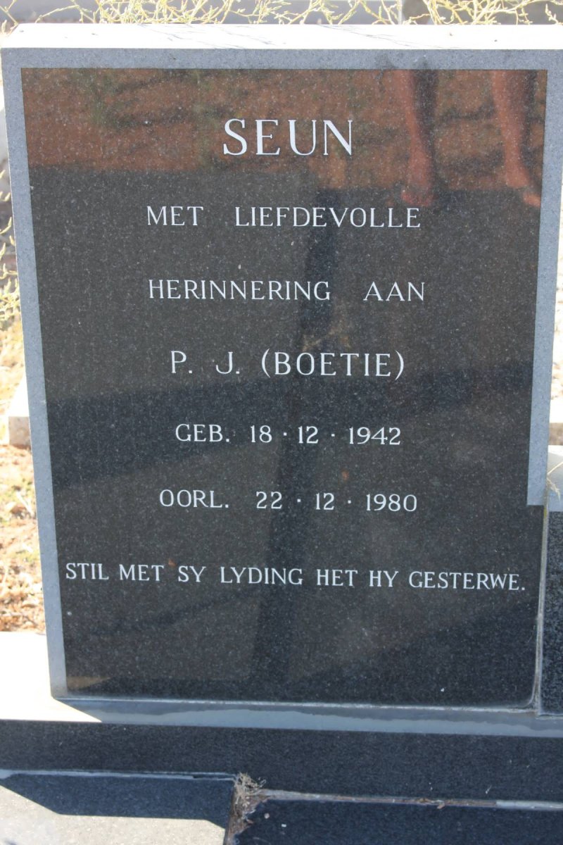 MOSTERT P.J. 1942-1980 