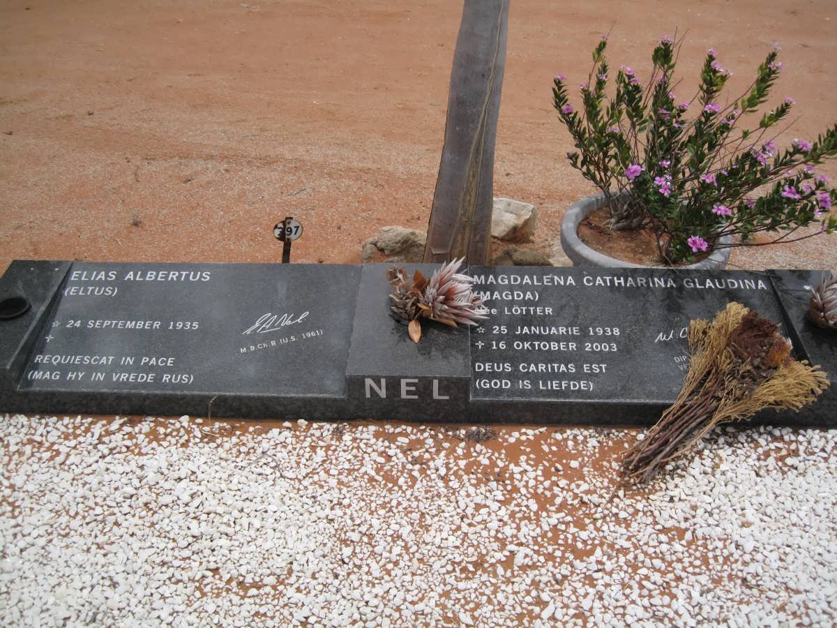 NEL Elias Albertus 1935- &amp; Magdalena Catharina Glaudina LOTTER 1938-2003