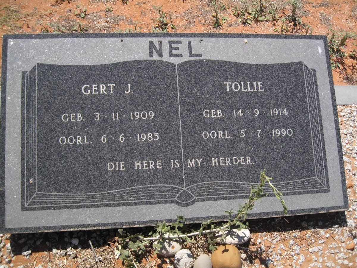 NEL Gert J. 1909-1985 &amp; Tollie 1914-1990