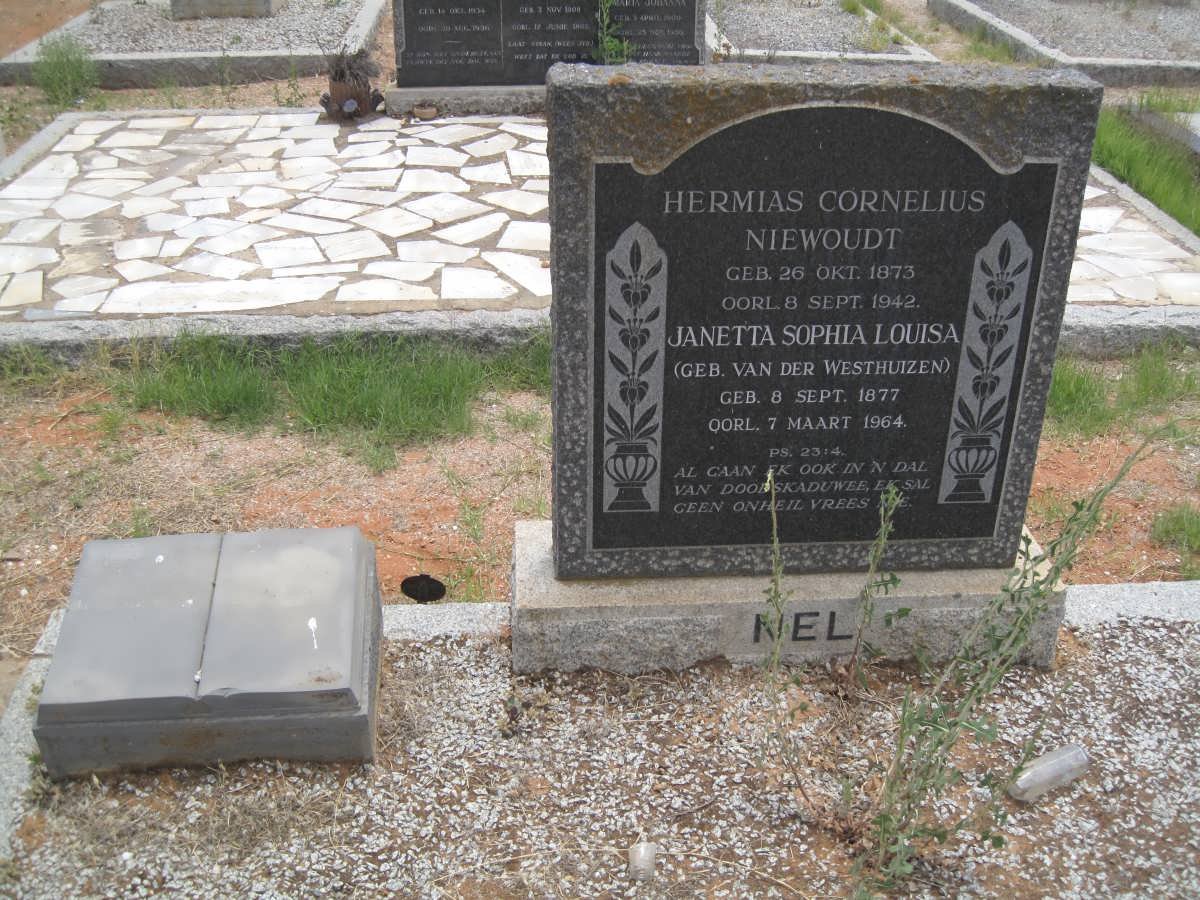 NEL Hermias Cornelius Niewoudt 1873-1942 &amp; Janetta Sophia Louisa VAN DER WESTHUIZEN 1877-1964