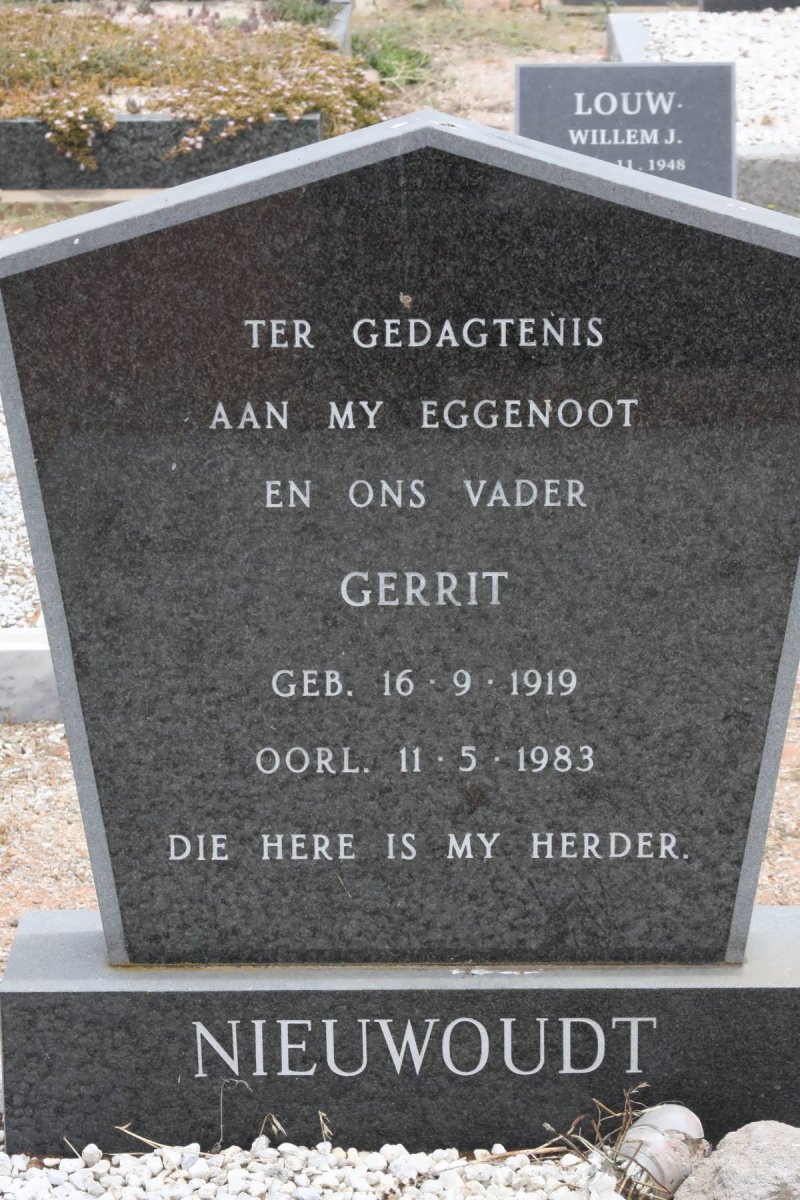 NIEUWOUDT Gerrit 1919-1983