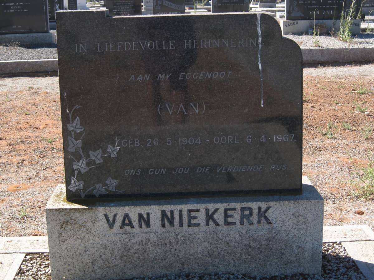 NIEKERK Van, van 1904-1967 