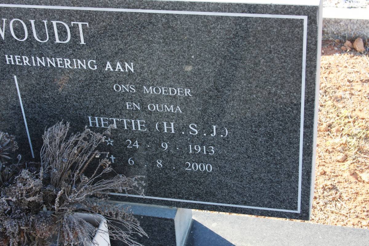 NIEUWOUDT  H.S.J. 1913-2000 