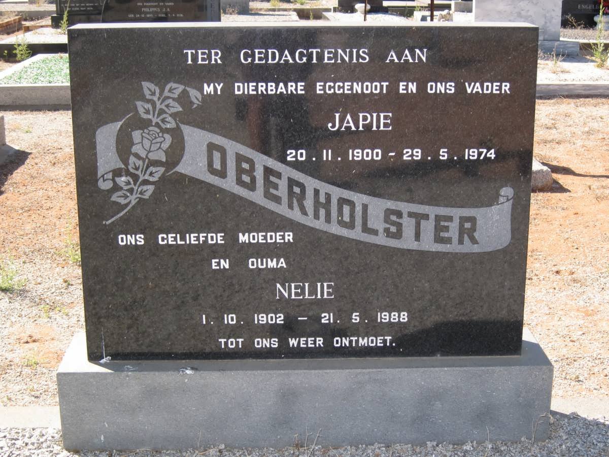 OBERHOLSTER Japie 1900-1974 &amp; Nelie 1902-1988