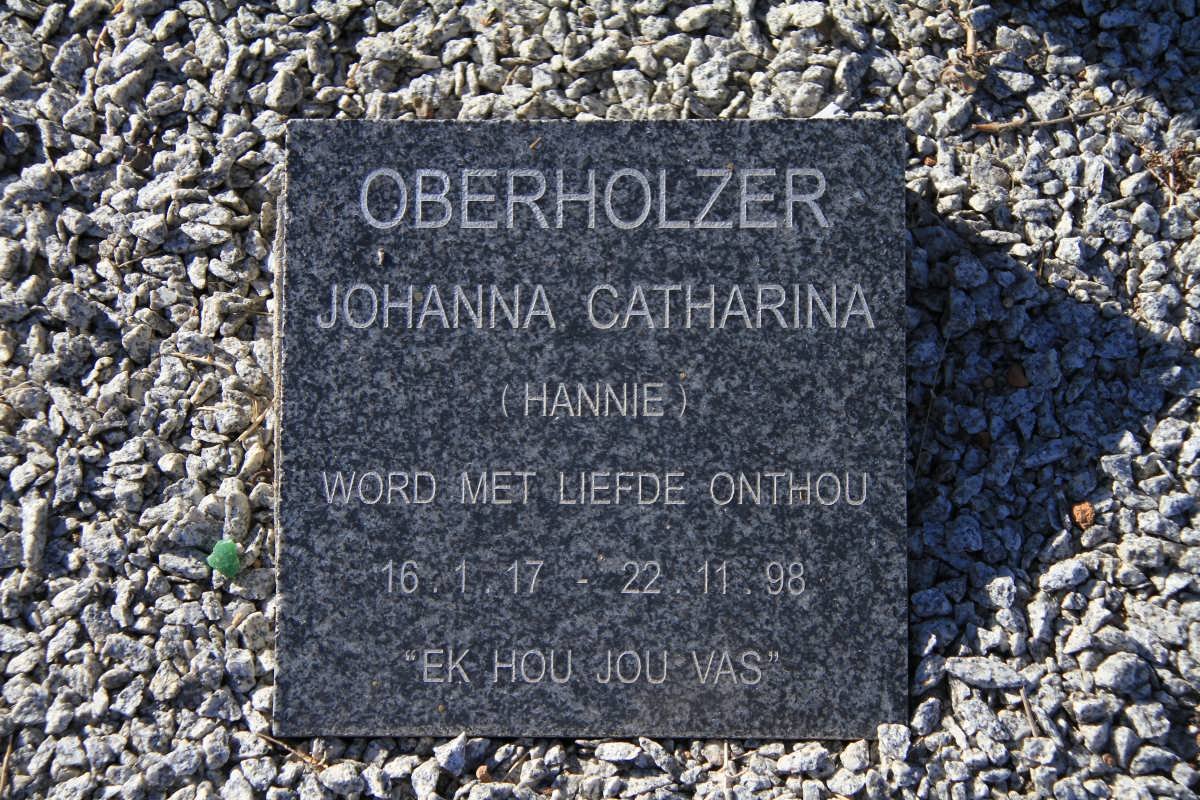 OBERHOLZER Johanna Catharina 1917-1998