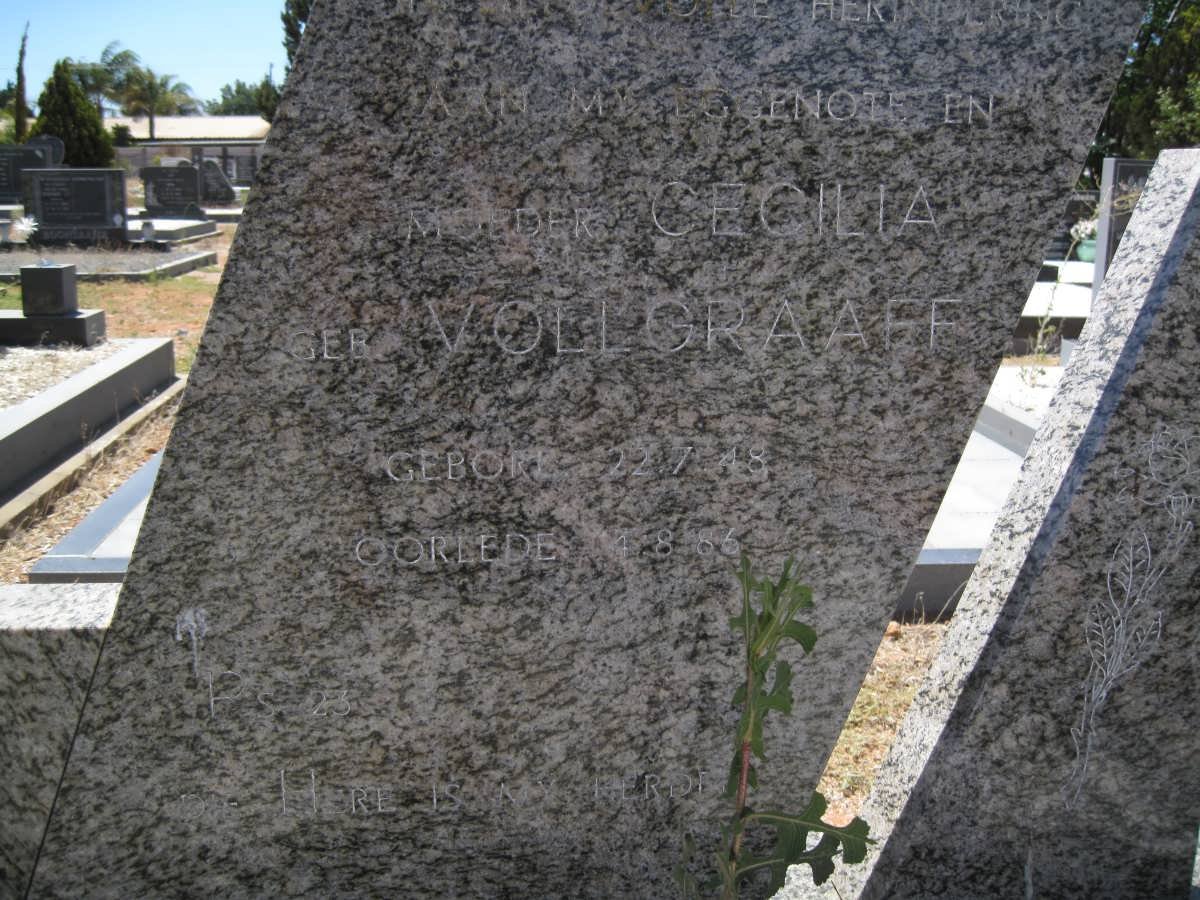 OVERBEEK Cecilia nee VOLLGRAAFF 1948-1986