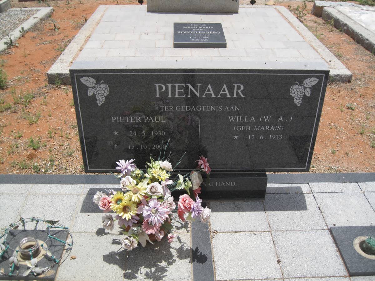 PIENAAR Pieter Paul 1930-2000 &amp; W.A. MARAIS 1933-