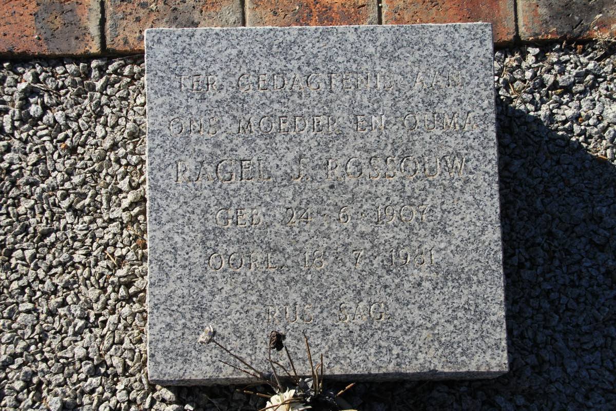 ROSSOUW Ragel J 1907-1981