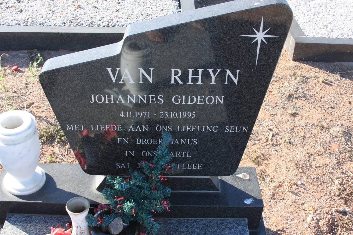 RHYN Johannes Gideon, van 1971-1995