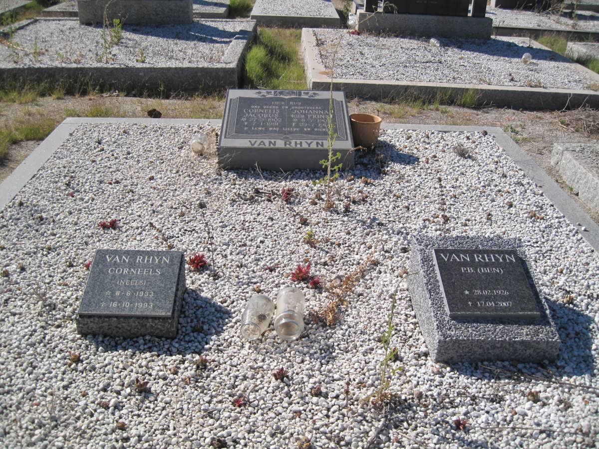 RHYN Cornelis Jacobus, van 1902-1981 &amp; Johanna PRINS 1902-1960 :: VAN RHYN P.B. 1926-2007 :: VAN RHYN Corneels 1933-1993 