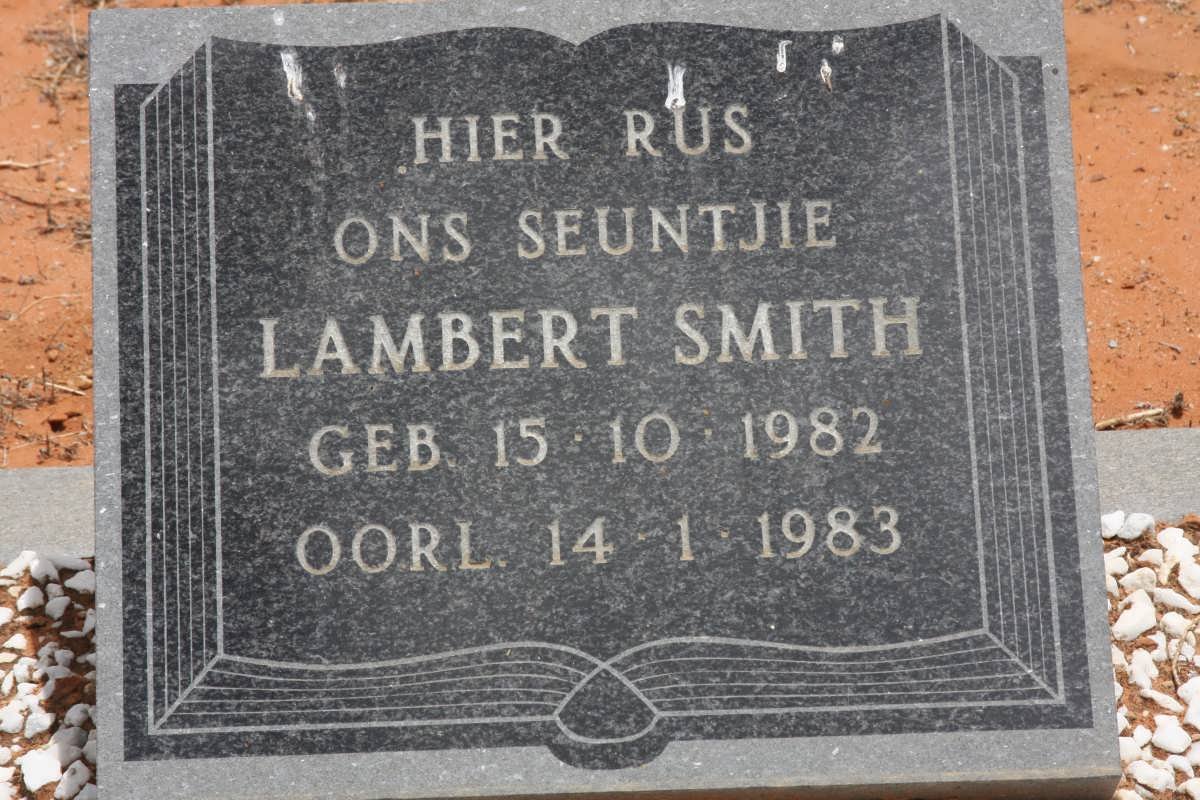 SMITH Lambert 1982-1983