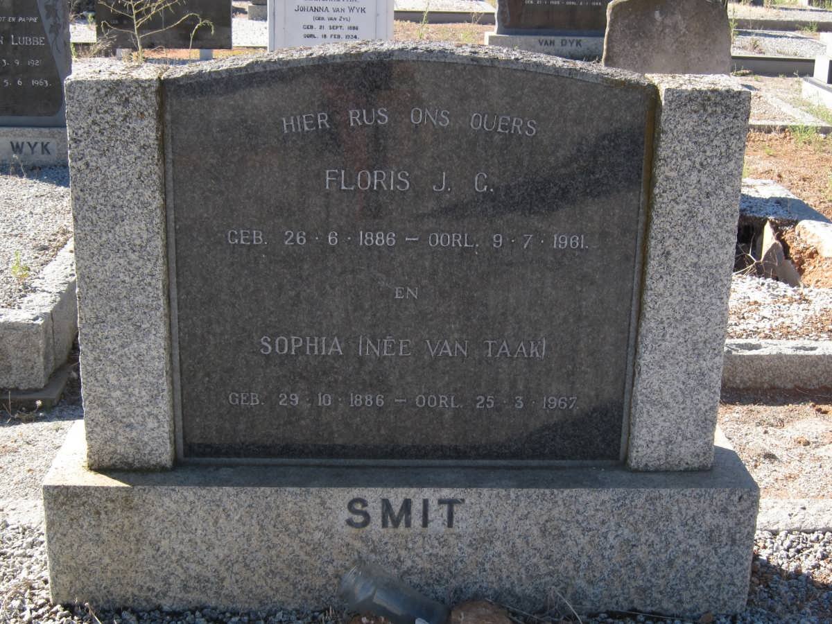 SMIT Floris J.G. 1886-1961 &amp; Sophia VAN TAAK 1886-1967