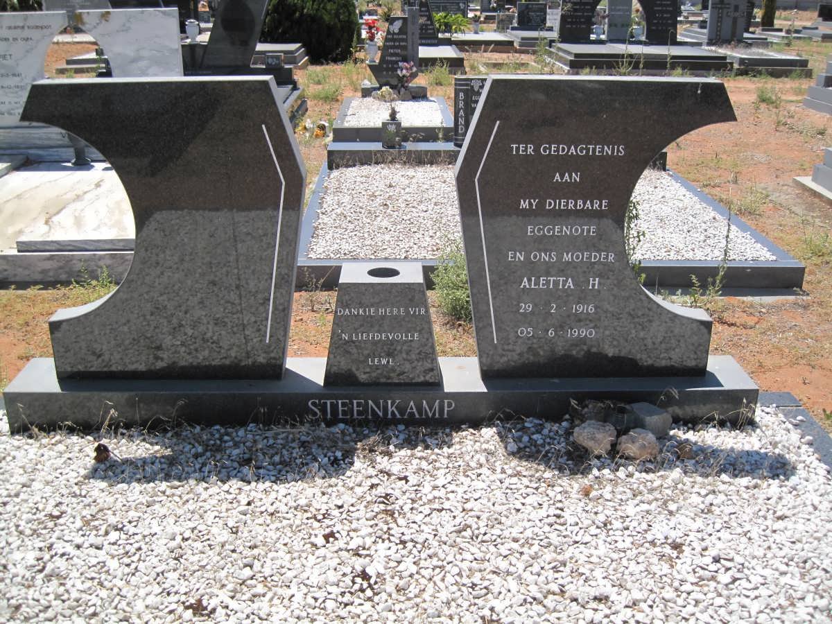 STEENKAMP Aletta H. 1916-1990