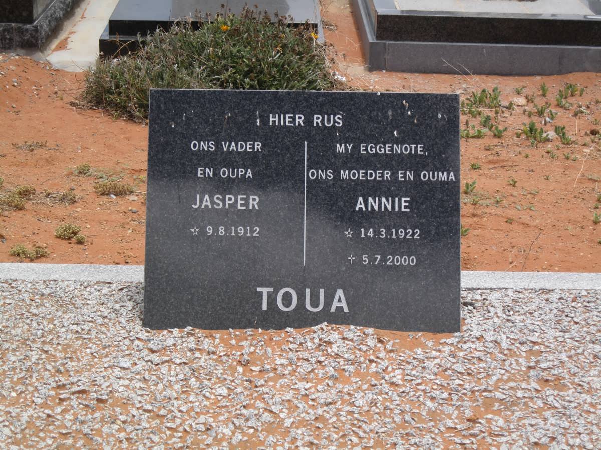 TOUA Jasper 1912- &amp; Annie 1922-2000