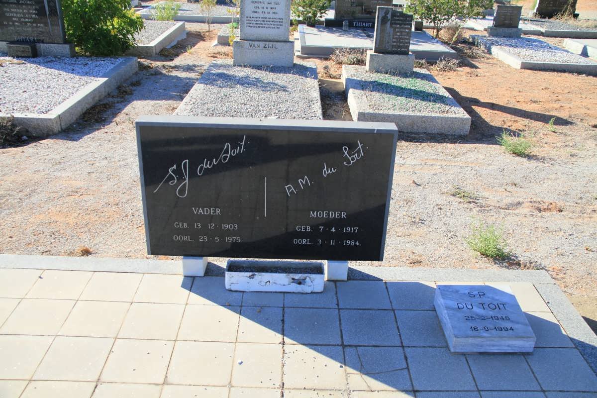 TOIT S.J., du 1903-1975 &amp; A.M. 1917-1984 :: TOIT S.P., du 1948-1994