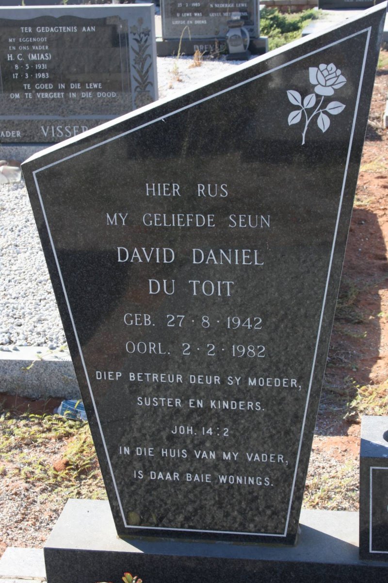 TOIT David Daniel, du 1942-1982