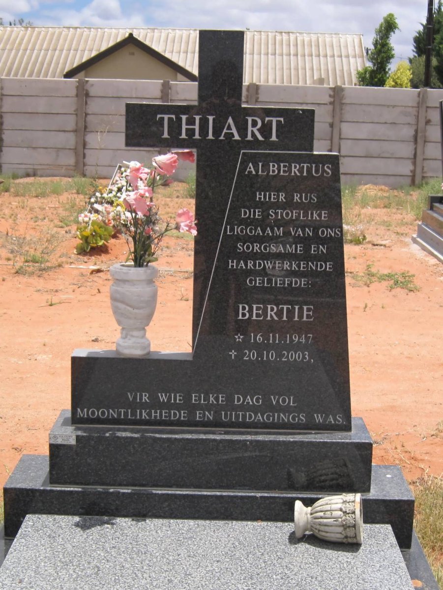 THIART Albertus 1947-2003
