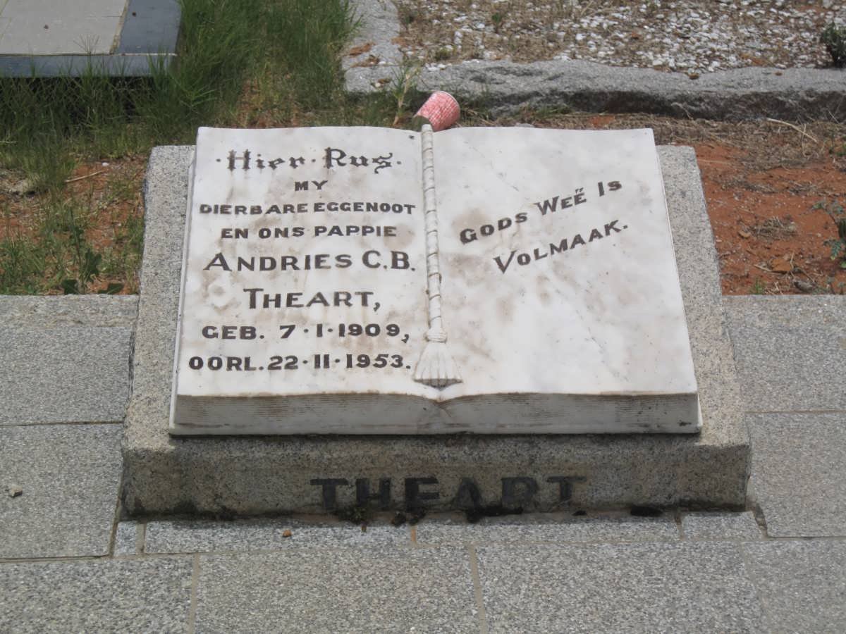 THEART Andries C.B. 1909-1953