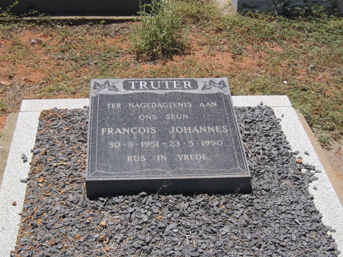 TRUTER Francois Johannes 1951-1990