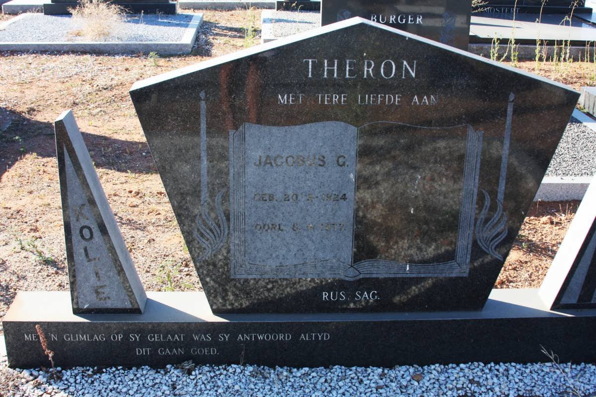 THERON Jacobus G. 1924-1977