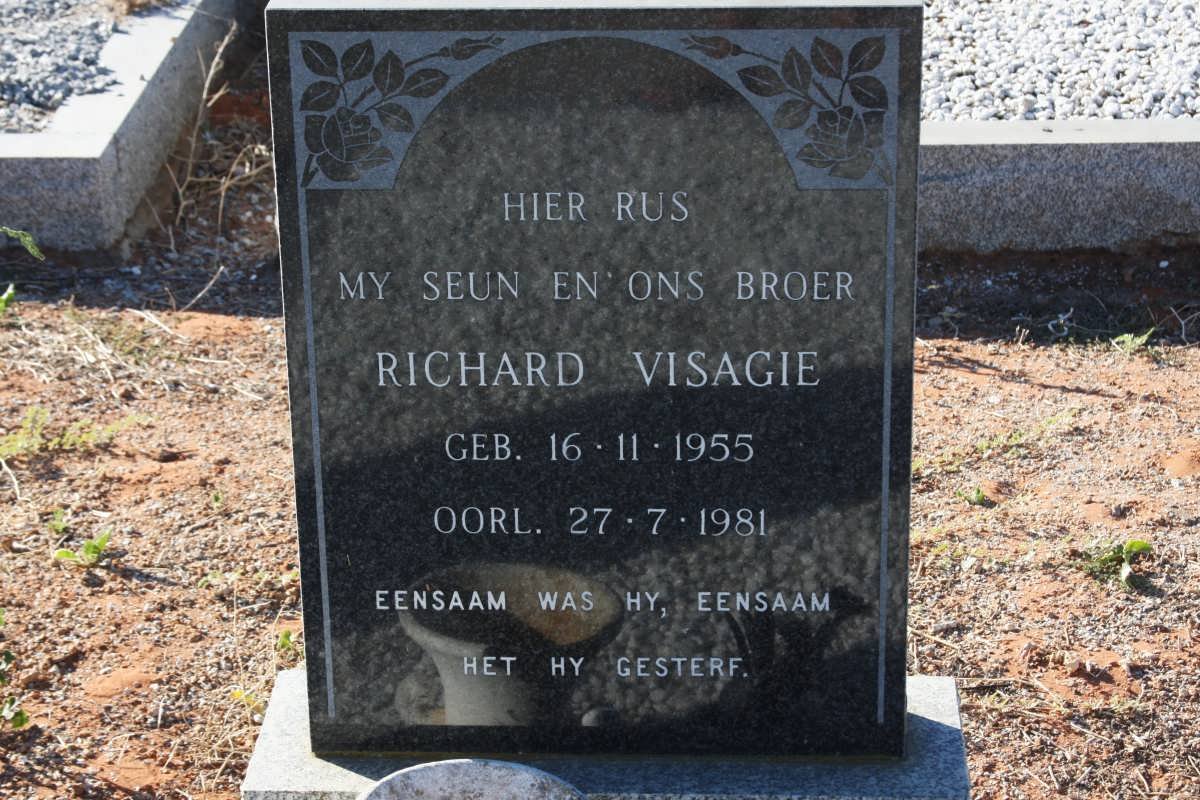 VISAGIE Richard 1955-1981