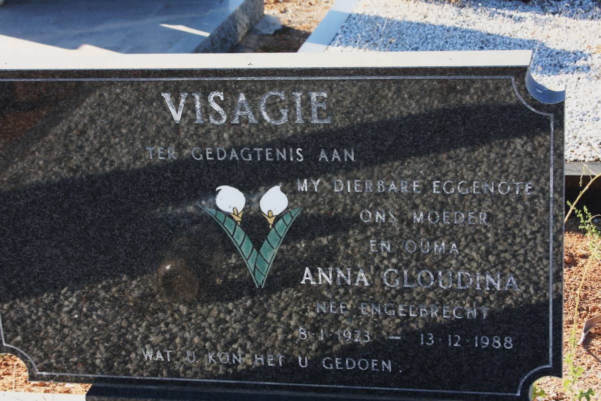 VISAGIE Anna Gloudina nee ENGELBRECHT 1923-1988