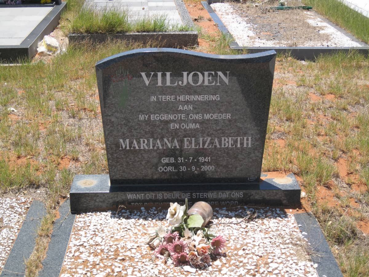 VILJOEN Mariana Elizabeth 1941-2000