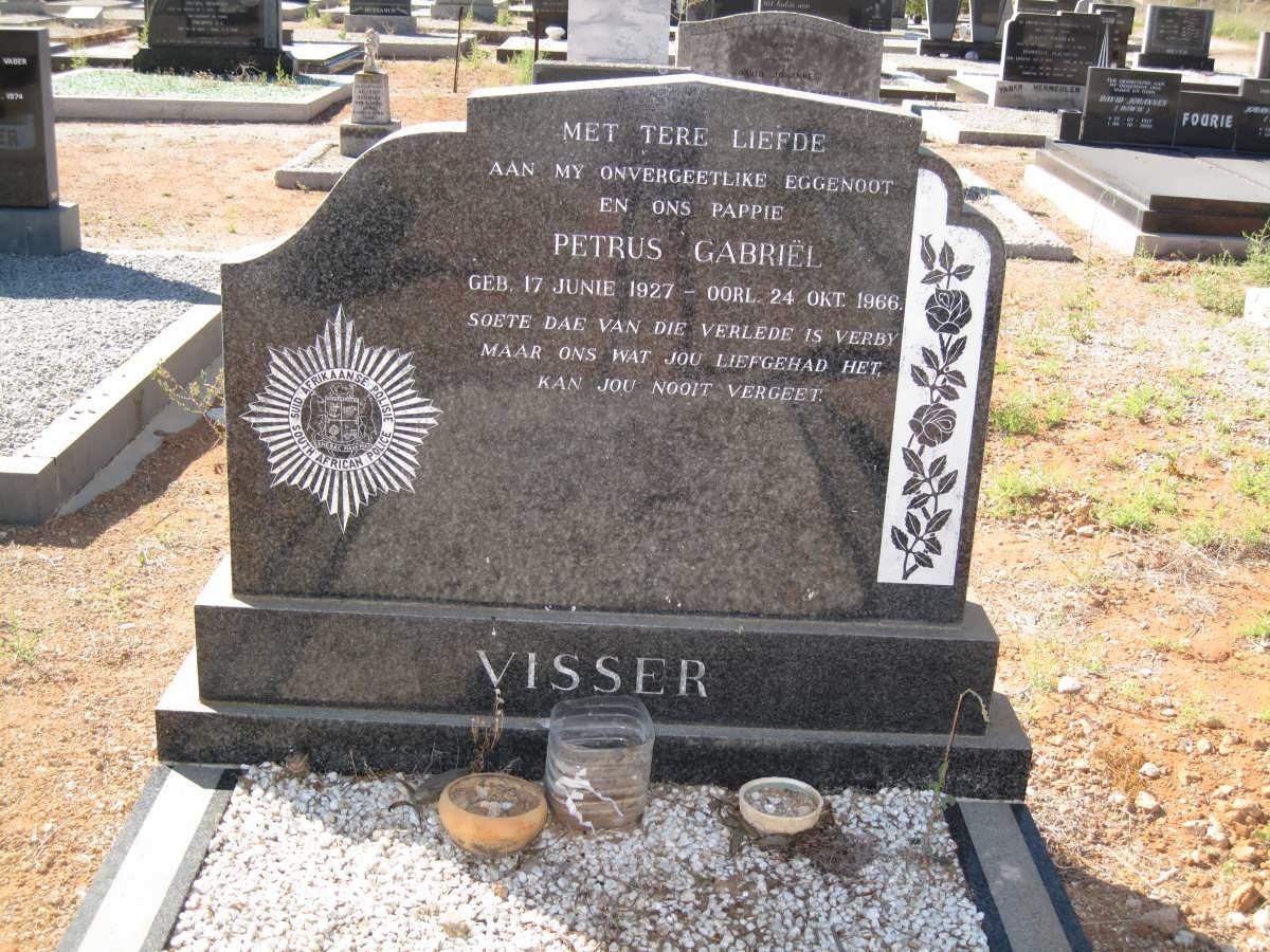 VISSER Petrus Gabriël 1927-1966