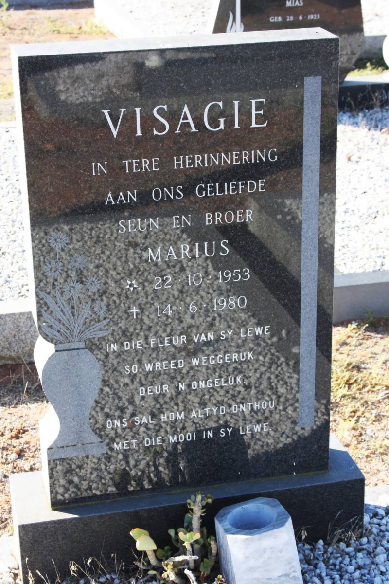 VISAGIE Marius 1953-1980