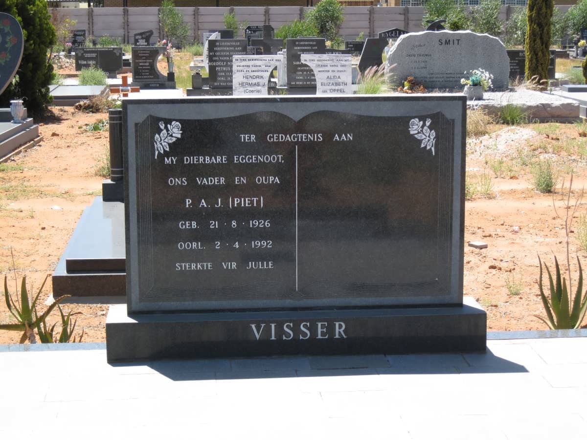 VISSER P.A.J. 1926-1992