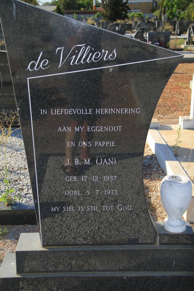 VILLIERS J.B.M., de 1937-1973