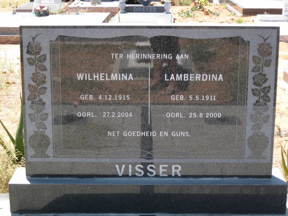 VISSER Lamberdiina 1911-2000 :: VISSER Wilhelmina 1915-2004
