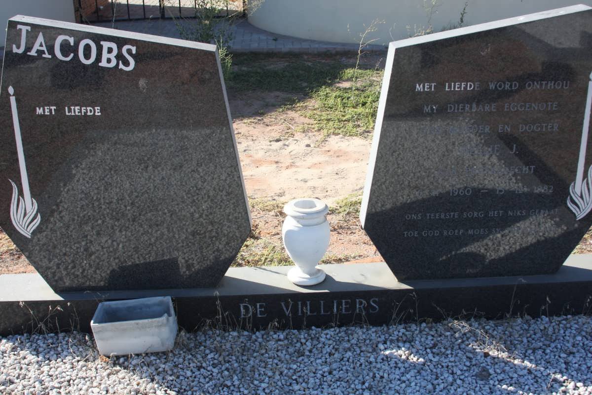VILLIERS Jacobs, de &amp; Nellie J. ENGELBRECHT 1960-1982