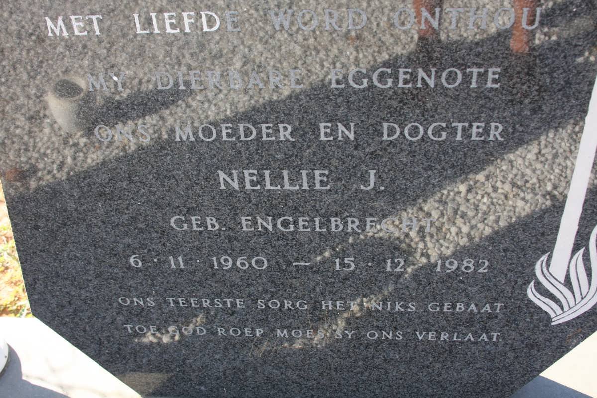 VILLIERS Nellie J., de nee ENGELBRECHT 1960-1982