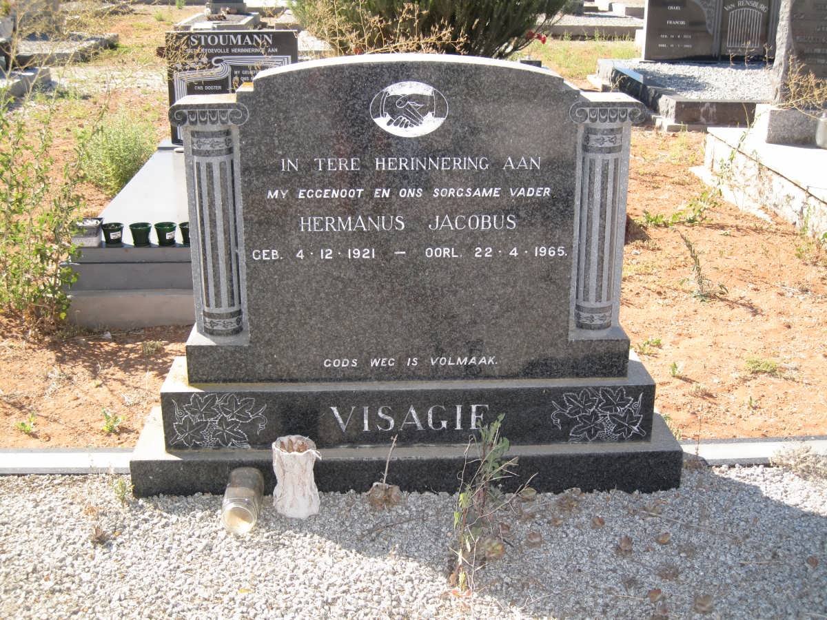 VISAGIE Hermanus Jacobus 1921-1965