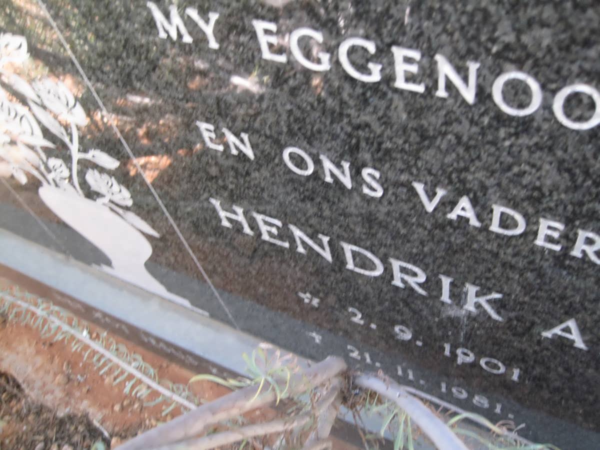 VRIES Hendrik A., de 1901-1981