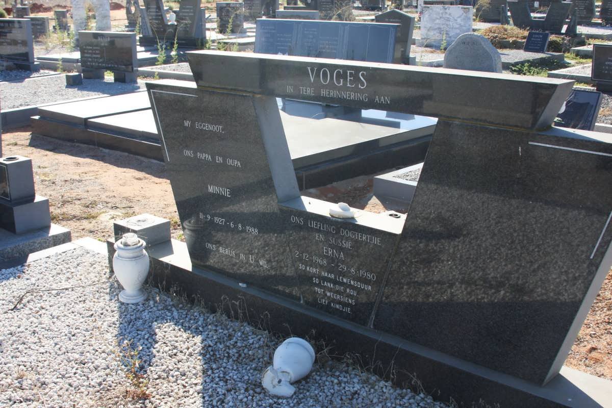 VOGES Minnie 1927-1988 :: VOGES Erna 1968-1980